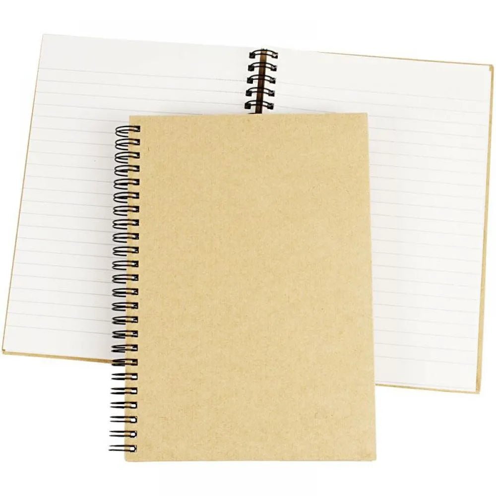 1 x A5 Spiral Bound Notebook Writing 80 Legal Ruled Sheets Stationary