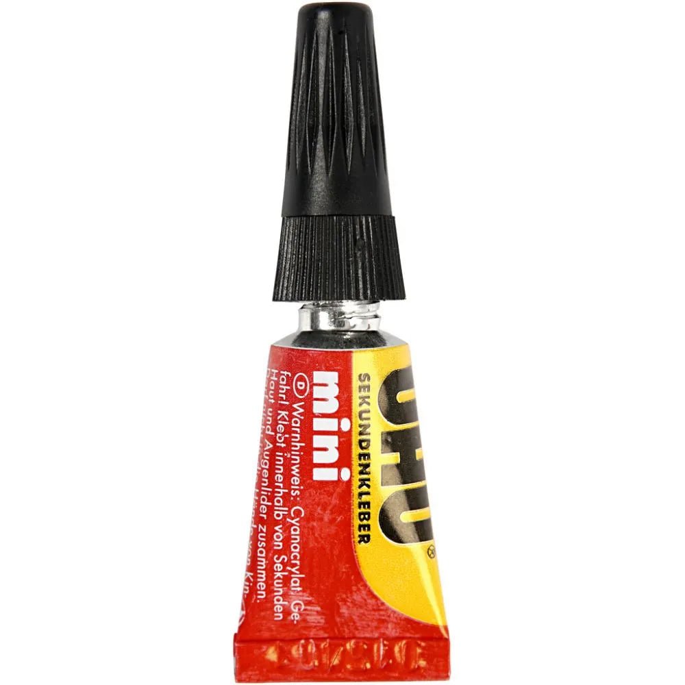 3 x UHU Supper Small Tube Glue For Cardboards Papers Painting Tools Varnish