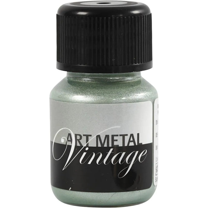 Water-Based Gloss Metallic Paint 30ml Shiny Vintage Effect Opaque Safe