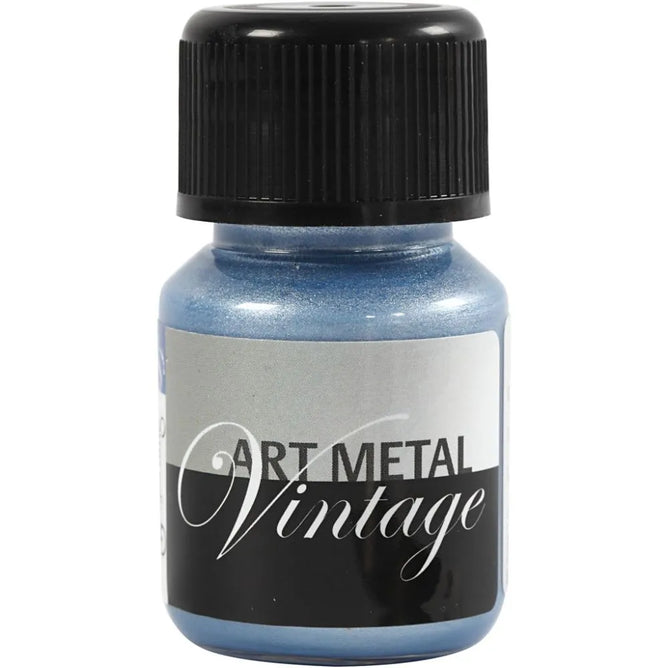 Water-Based Gloss Metallic Paint 30ml Shiny Vintage Effect Opaque Safe