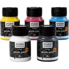 500ml Creall Studio Acrylic Paint  Viscous Paste Consistency Excellent Lastness Assorted Colours