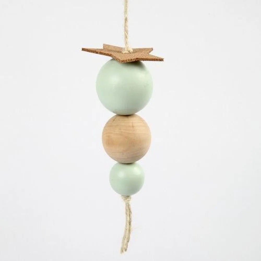 6 x 40mm Wooden Bead Round Jewellery Making Macramé Supplies Crafts