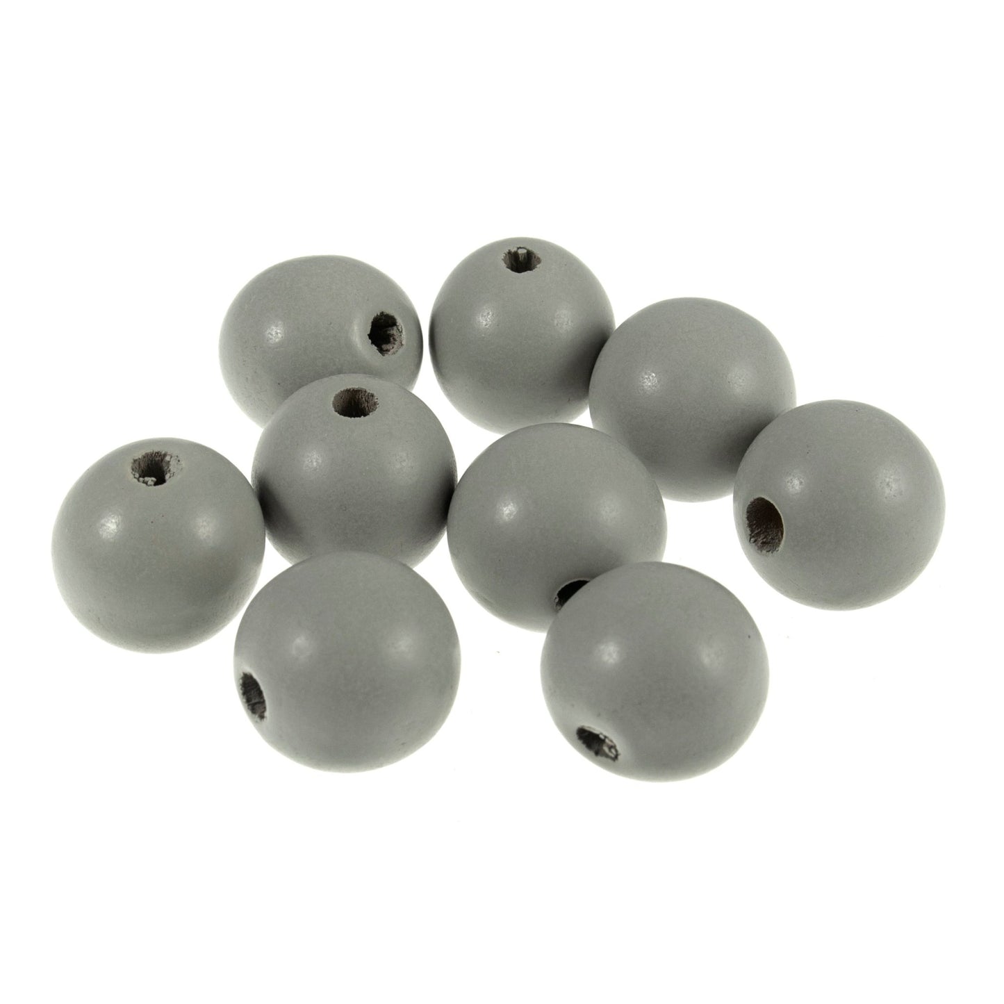 9 x Safe Premium Wooden Beads 25mm Round - Macramé Jewellery Making Supplies Crafts