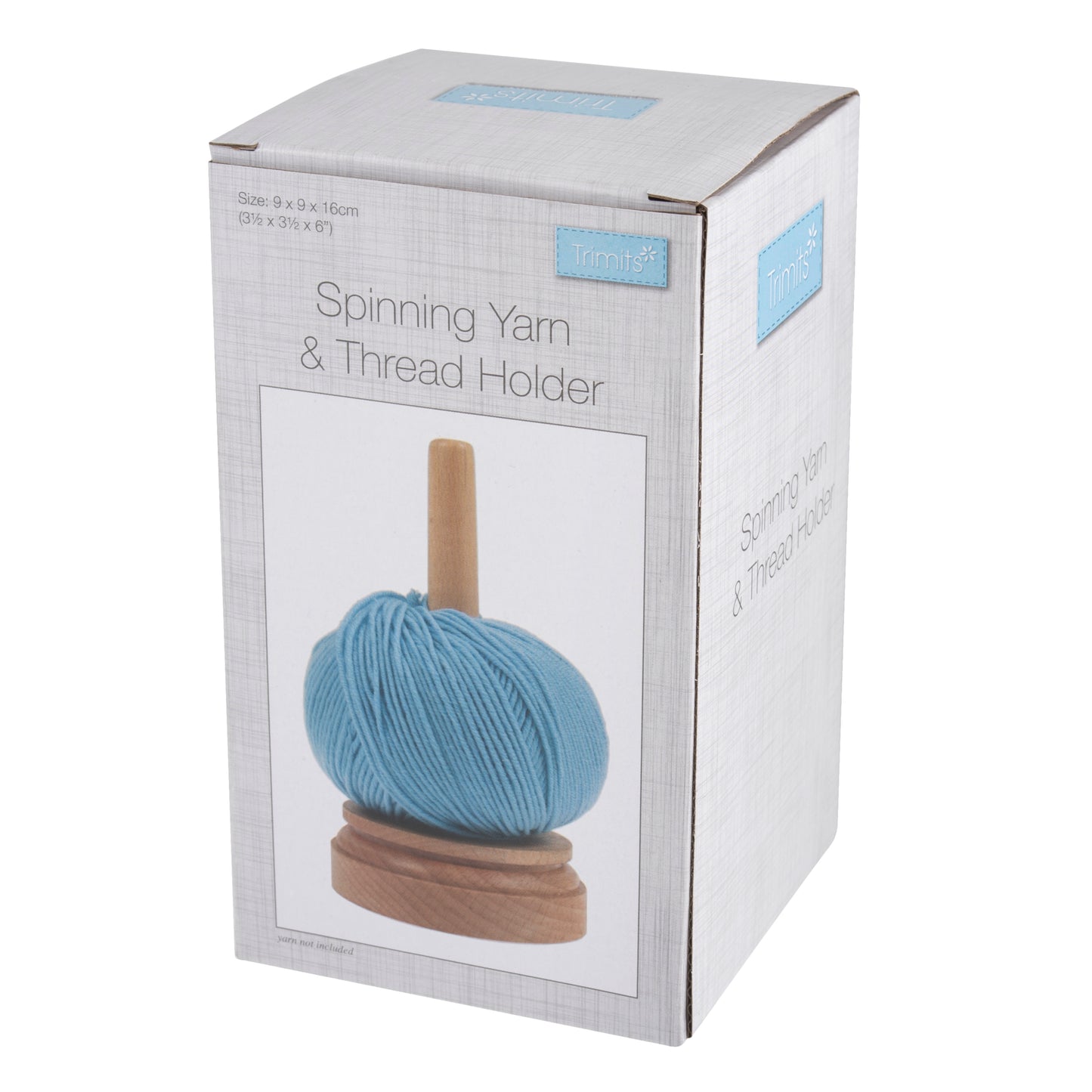 Beech Wood Yarn & Thread Holder - Spinning Design for Tangle-Free Crafting