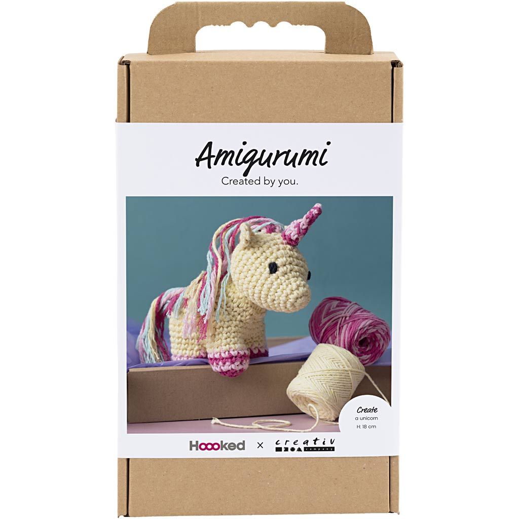 All - in - One Amigurumi Crochet Kit for Beginners - Create Adorable Animals with Recycled Cotton Yarn & Hook - Home - Crafts