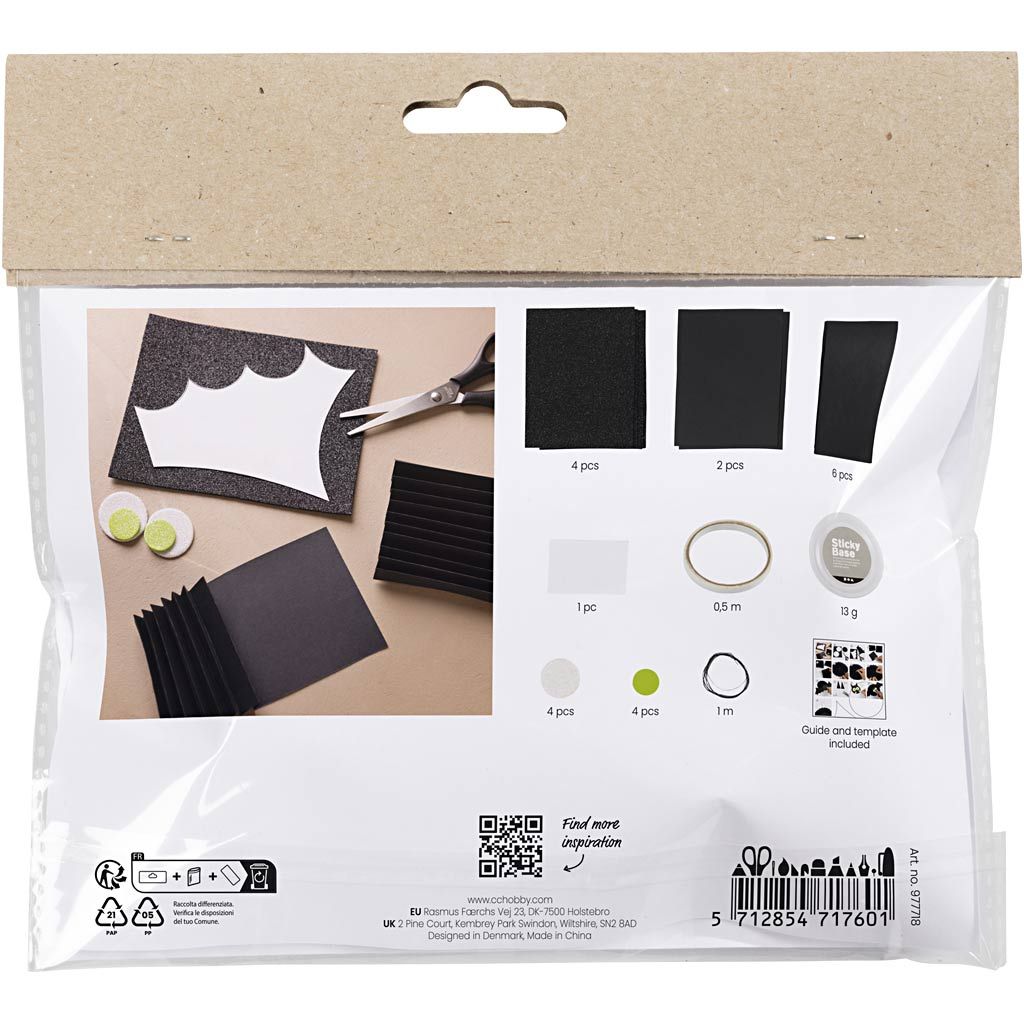 All - in - One Bat Halloween Craft Kit for Kids - Create 2 Spooky Bat Decorations with EVA Foam & Cardboard - Home - Crafts