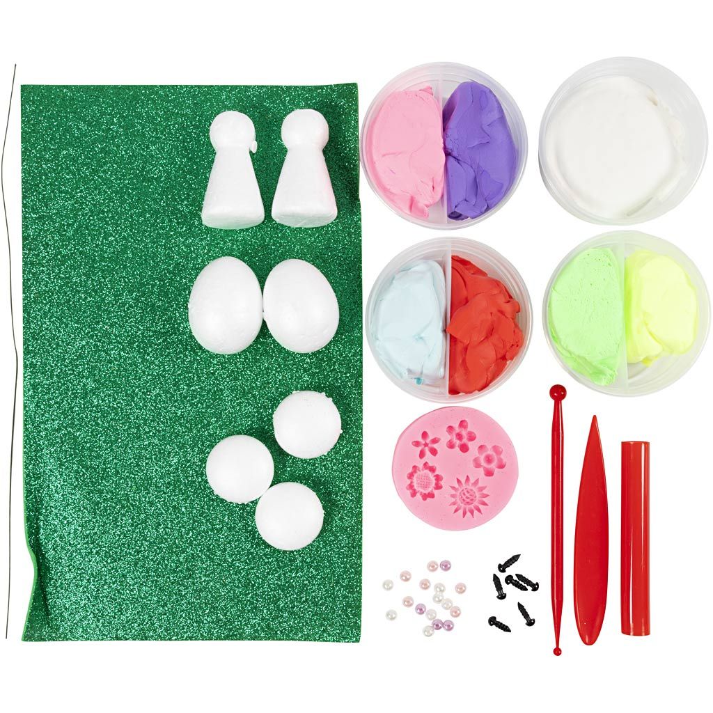 All - in - One Fairy Craft Kit for Kids - Create a Magical World with Silk Clay and Moulds - Home - Crafts