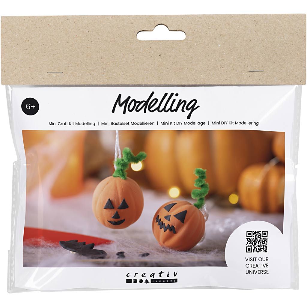 All - in - One Halloween Figure Craft Kit - Create Spooky Clay Characters with Chenille & String - Home - Crafts