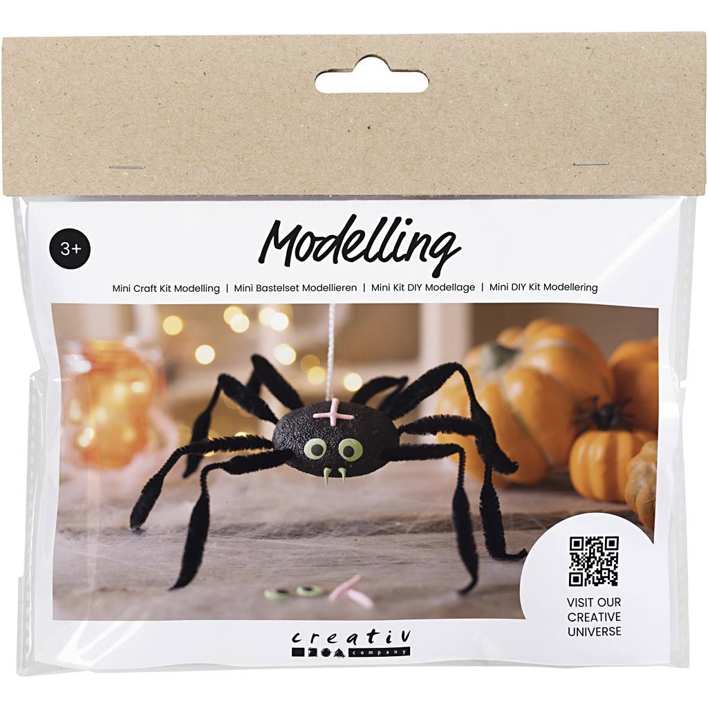 All - in - One Halloween Figure Craft Kit for Kids - Create Spooky Clay Characters with Chenille & Polystyrene - Home - Crafts
