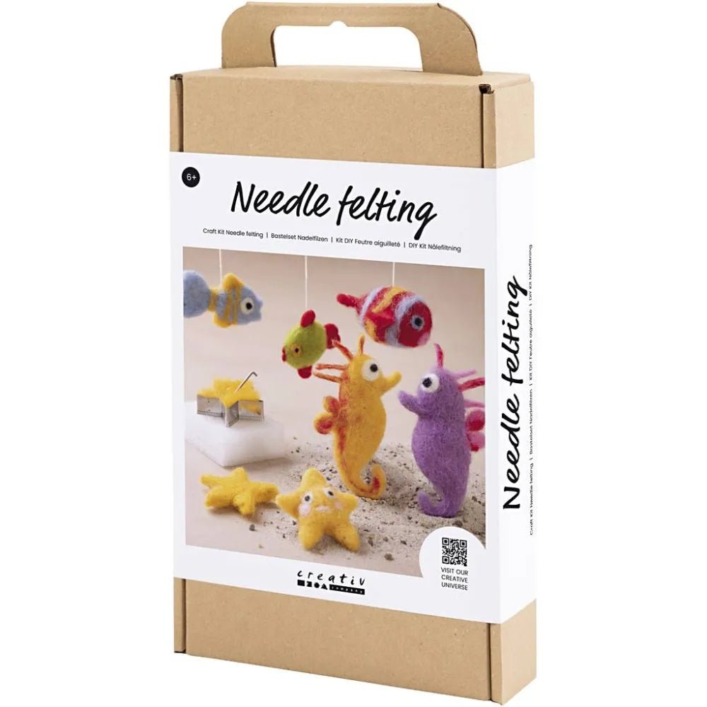 Animals In Water Needle Felting Starter Craft Kit Full Craft Kit - All Materials Instructions Included