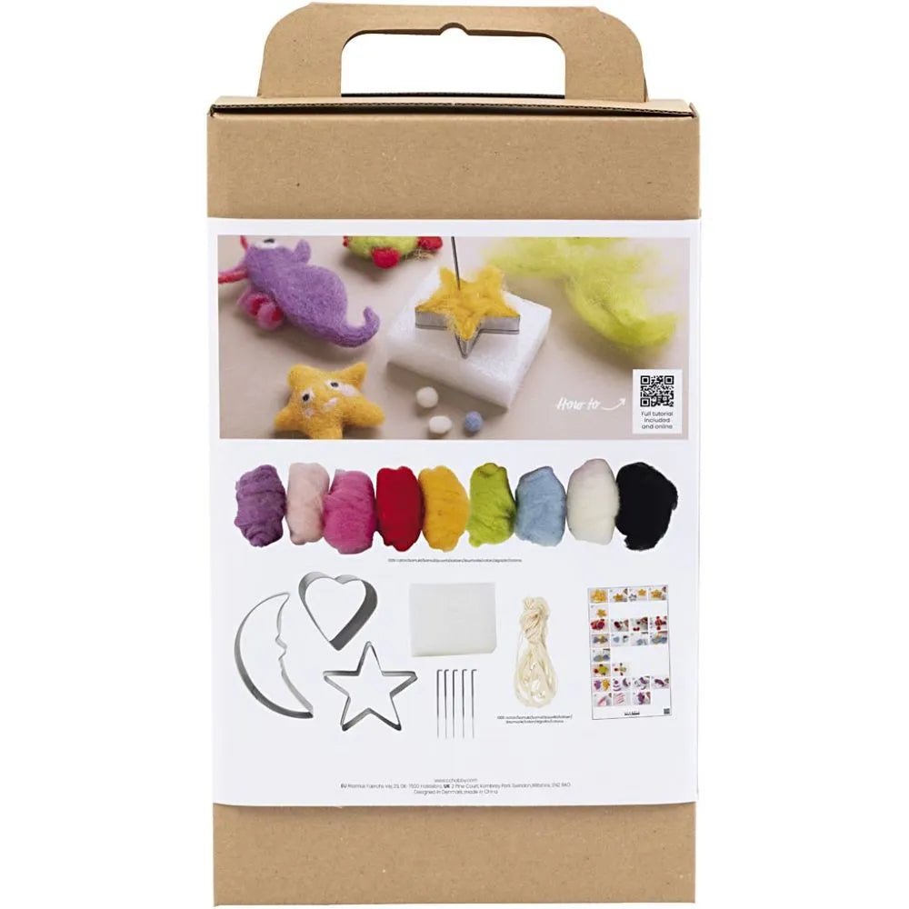 Animals In Water Needle Felting Starter Craft Kit Full Craft Kit - All Materials Instructions Included
