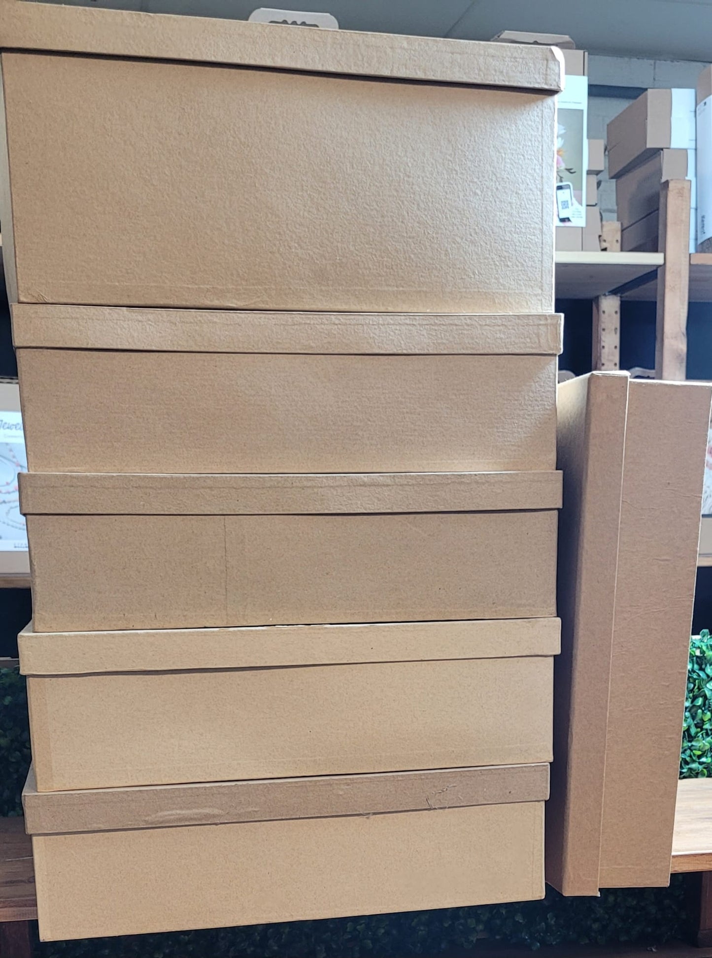 Cardboard Boxes CLEARANCE Hat Boxes With Lids x 5 - Home - Crafts