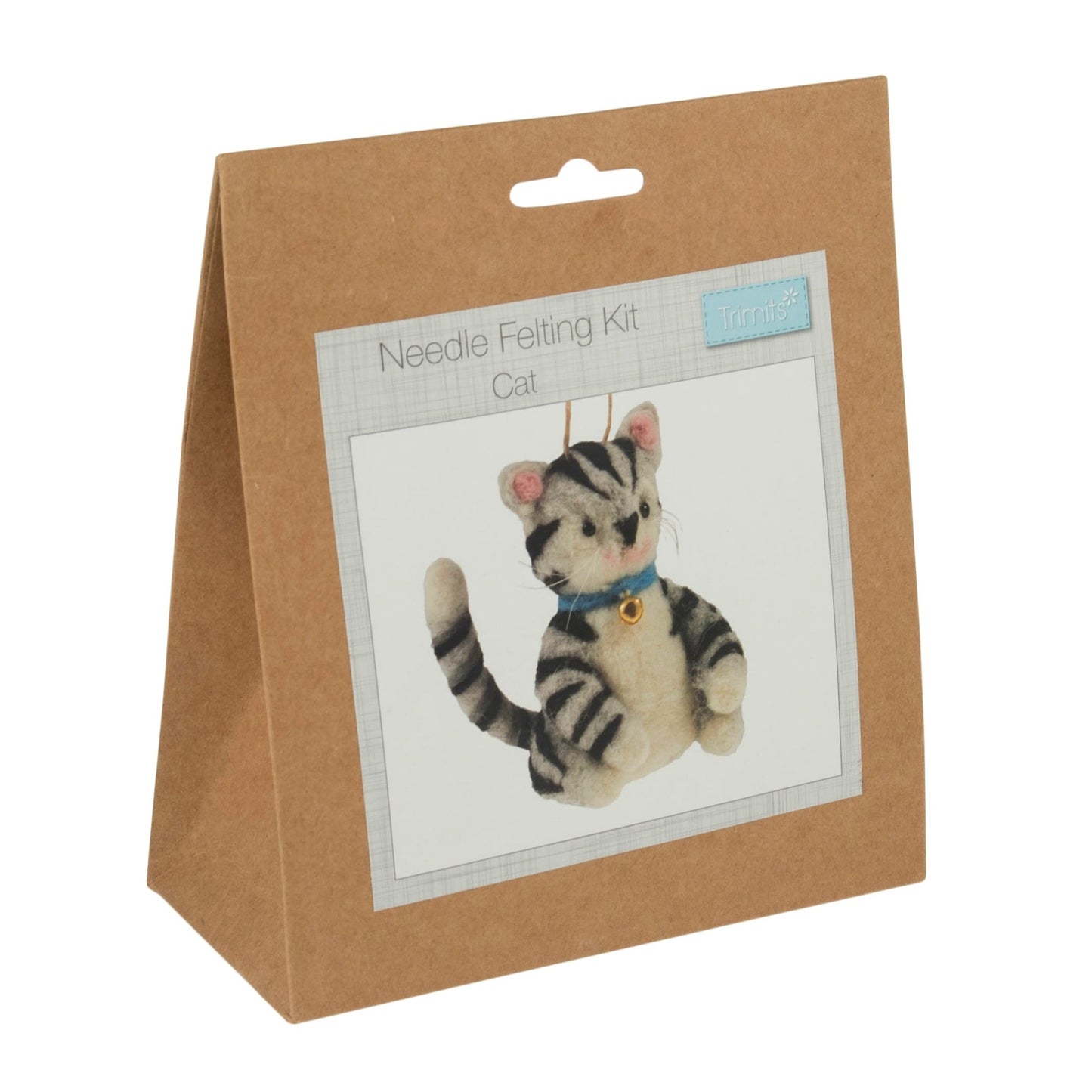 Cat Needle Felting Crafting Kit Cute Decorations Toys Beginner Friendly