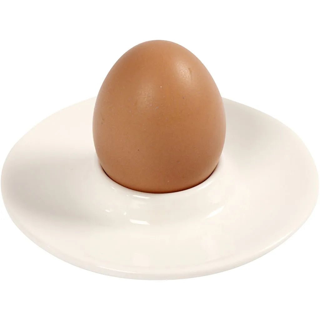Ceramic Egg Holder Cup Tableware Decoration Crafts H: 9.8cm x 3.9 cm