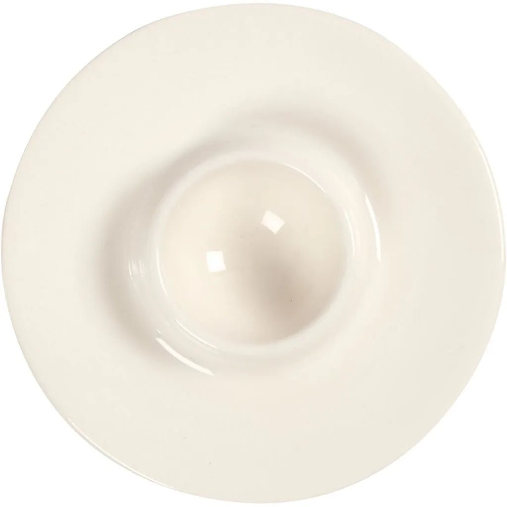 Ceramic Egg Holder Cup Tableware Decoration Crafts H: 9.8cm x 3.9 cm