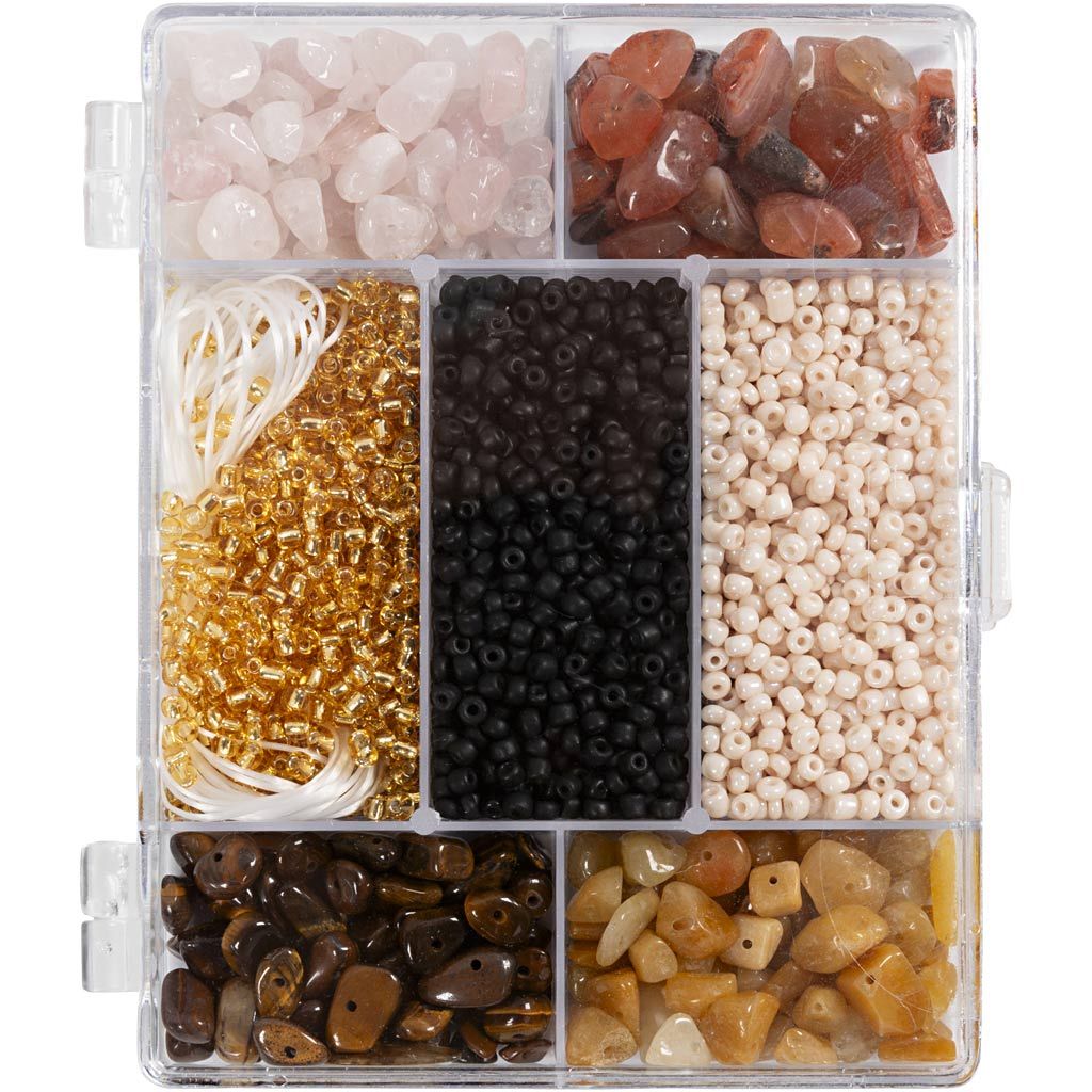 Crystal Beading Kit - Create Personalized Jewelry with Semi - Precious Stones & Positive Energy - Home - Crafts