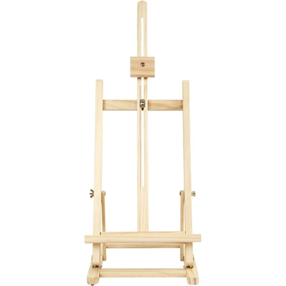 Easel Foldable Table Top With Support For Canvas Painting Crafts 79 cm Elm Wood