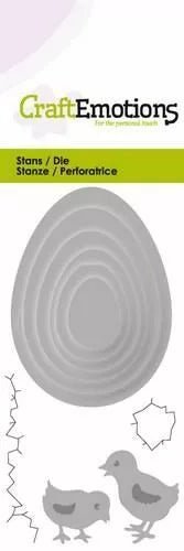 Easter Eggs And Chicks Stencil Die Universal Embossing Cutting Machine Sizzix Card Making