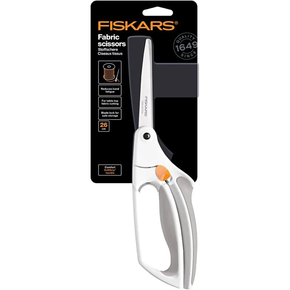 Fiskars Soft-Touch-Scissors Multifunctional 26cm | Paper Fabric Sewing Stationery Accessory