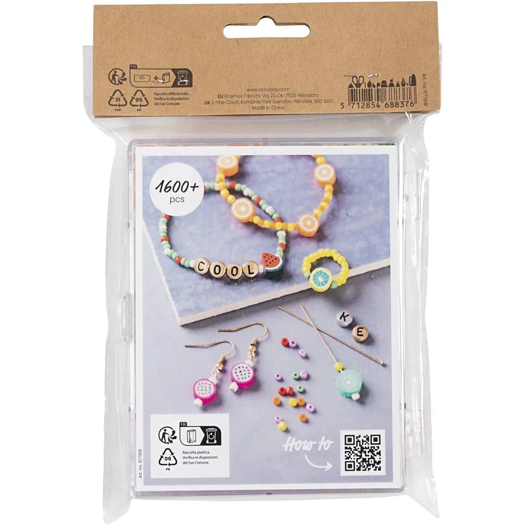 Fruity Colour Beads & Accessories – Make Personalized Bracelets, Necklaces & Earrings