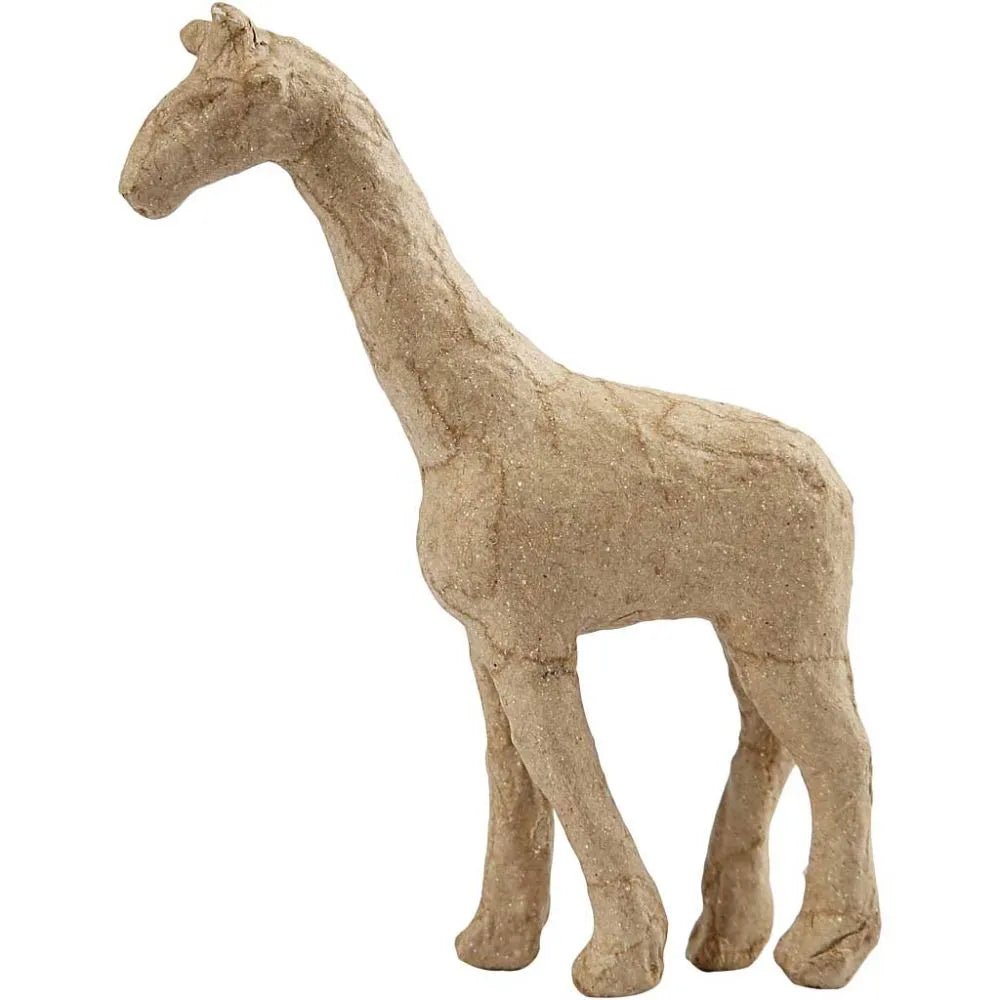 Giraffe Animal Shaped Handmade Paper Mache Make H:16cm L:11cm