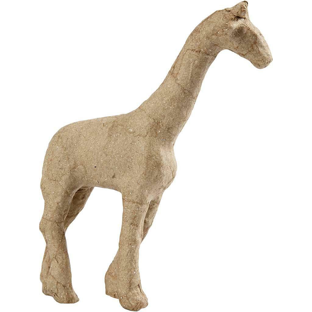 Giraffe Animal Shaped Handmade Paper Mache Make H:16cm L:11cm
