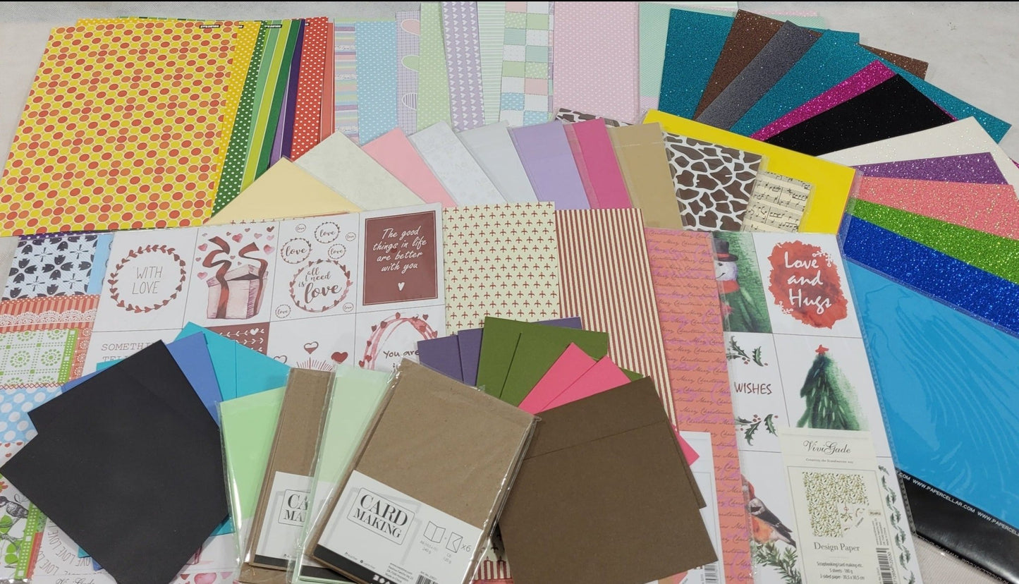 HALF Price 50 Items Paper & Card Surprise Bundle! Worth Over £50
