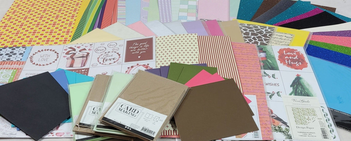 HALF Price 50 Items Paper & Card Surprise Bundle! Worth Over £50