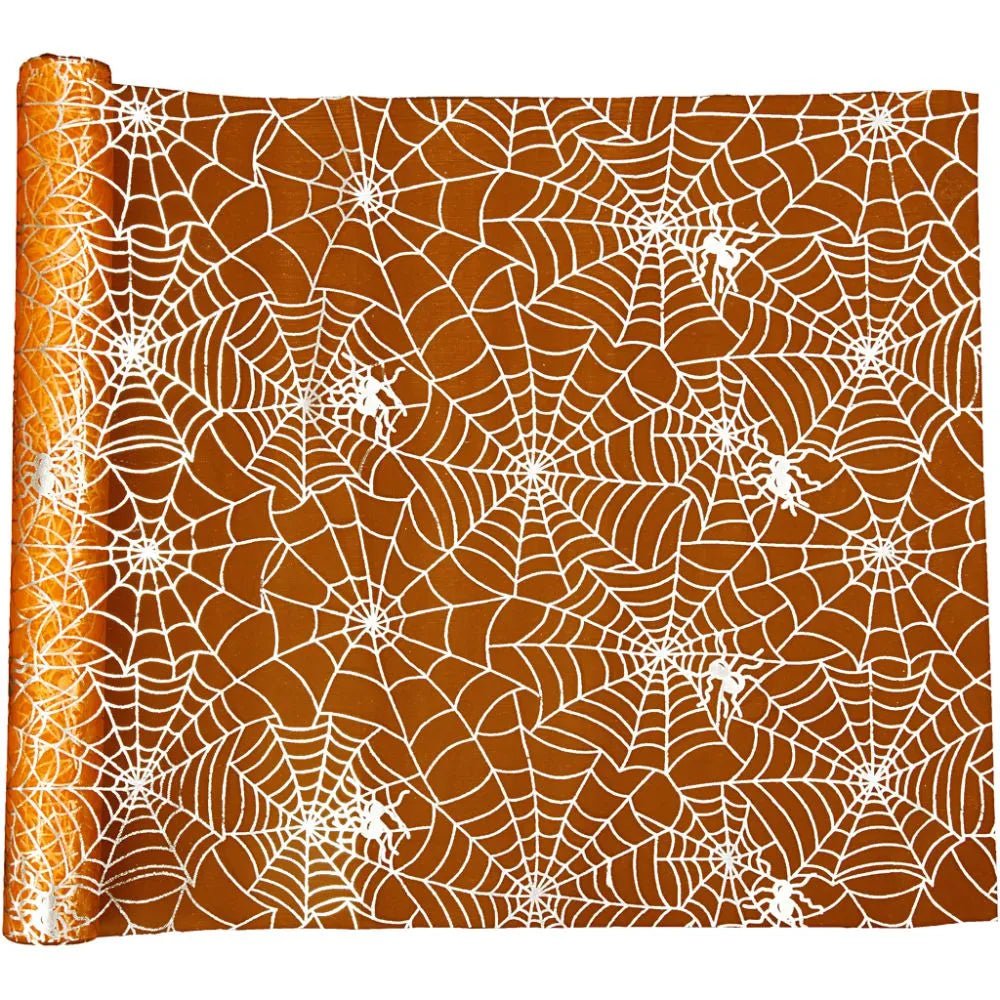 Halloween Table Runner Printed Roll Orange Christmas Decoration Crafts 29cm 3.5m