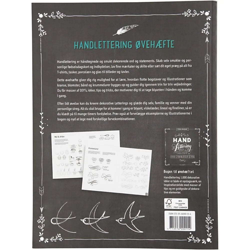 Hand Lettering Exercises Notebook - Instructions Ideas Tricks 63 Pages Writing Stationary