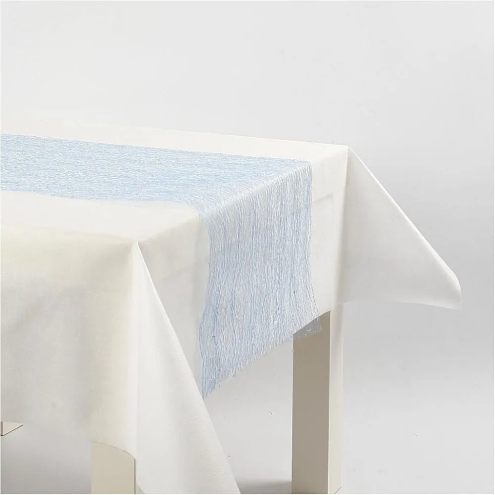 Happy Moments Assorted Colour Netted Table Runner Party Supply Fabric Craft 10 m