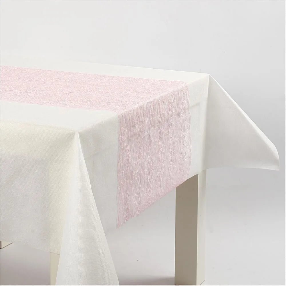 Happy Moments Assorted Colour Netted Table Runner Party Supply Fabric Craft 10 m