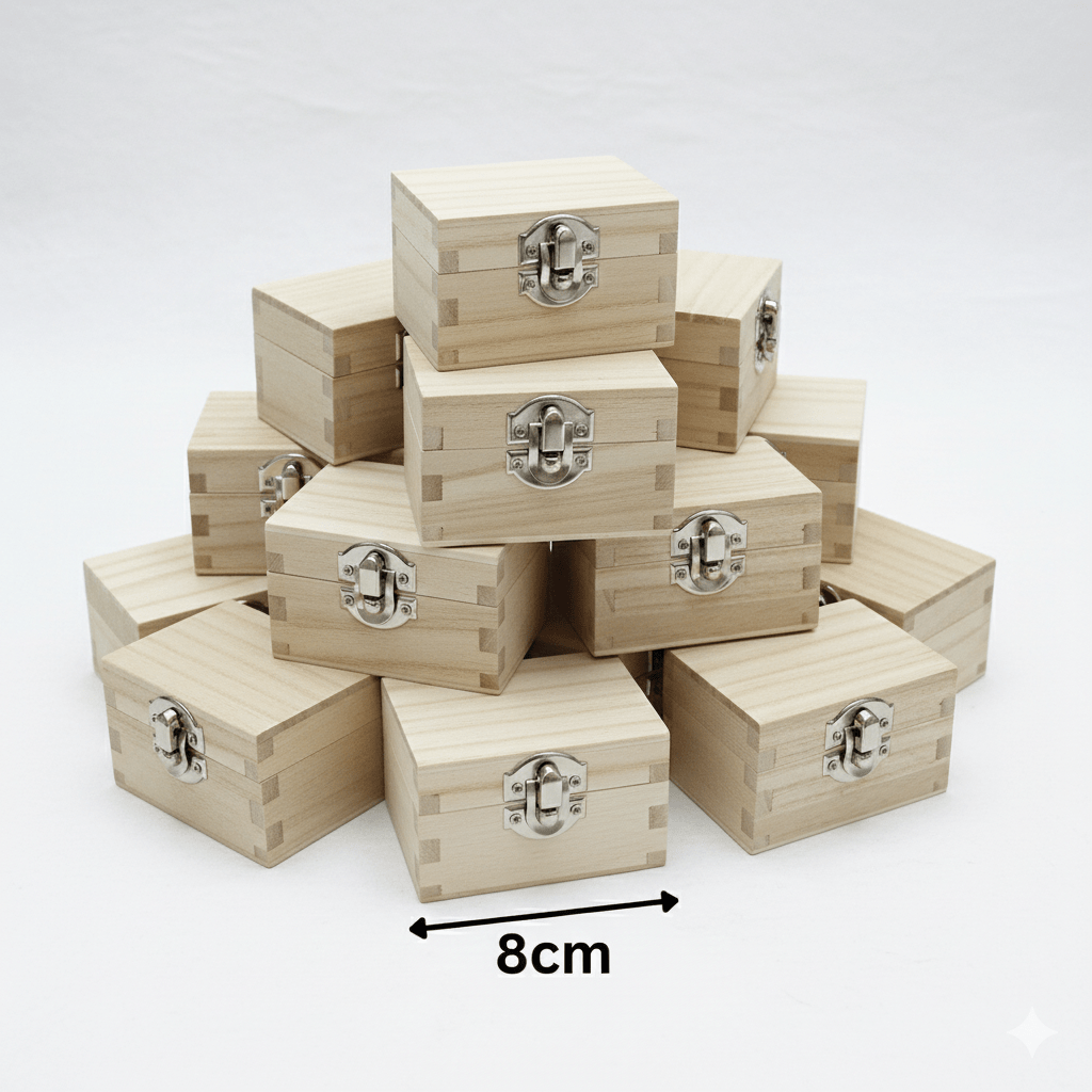 Job Lot Of 25 Wooden Boxes Small Size - HALF PRICE BULK BUNDLE Only £1.50 EACH - Home - Crafts