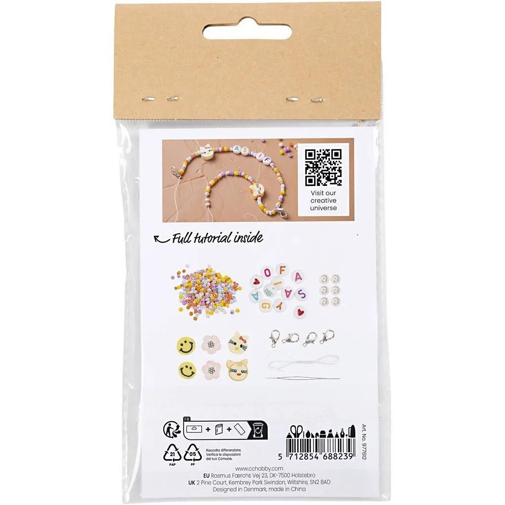 Kid's Charms Mini Craft Kit Jewellery - All Materials & Instructions Included