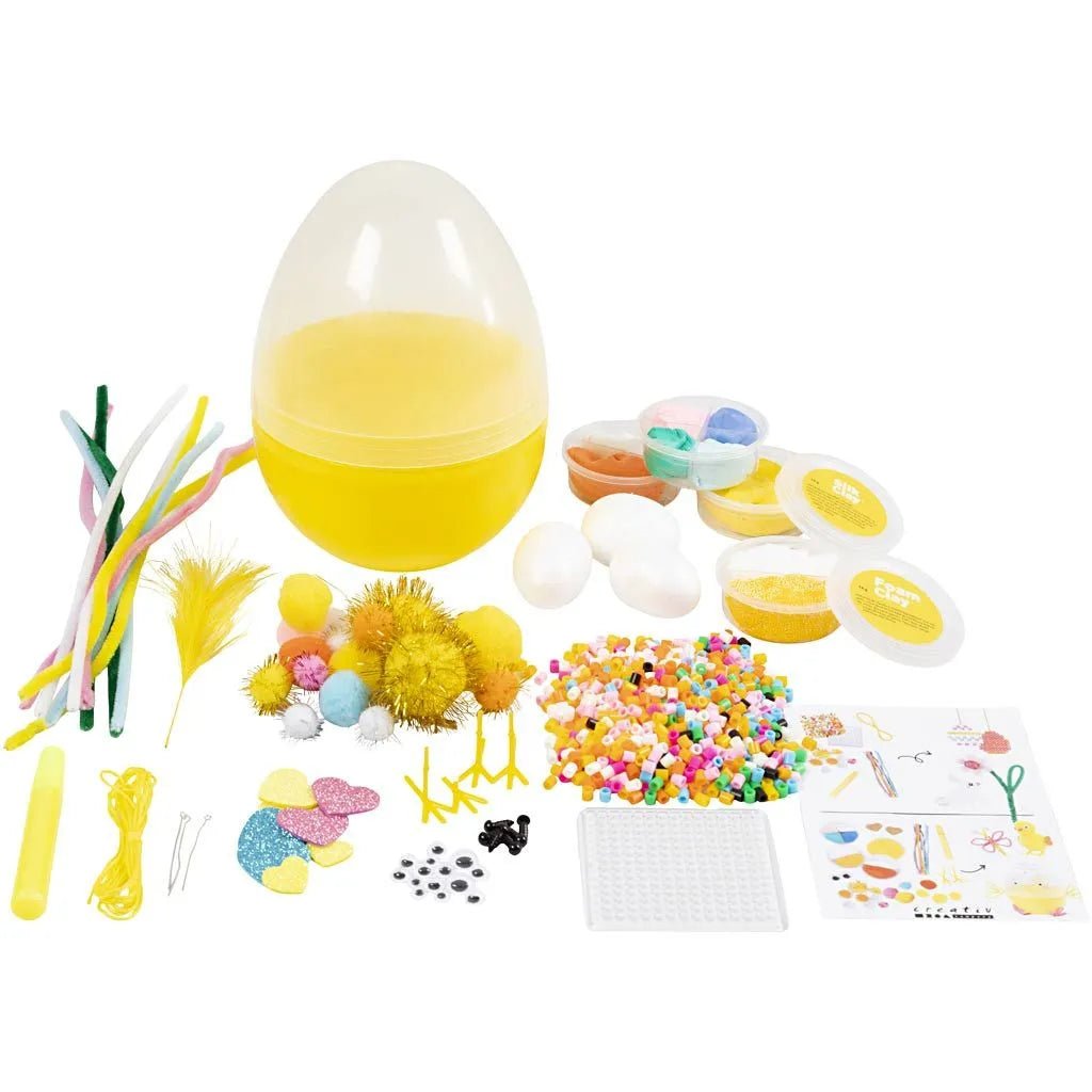Kids DIY Easter Egg Craft Kit - Create Colorful Easter Decorations & Cute Spring Figures