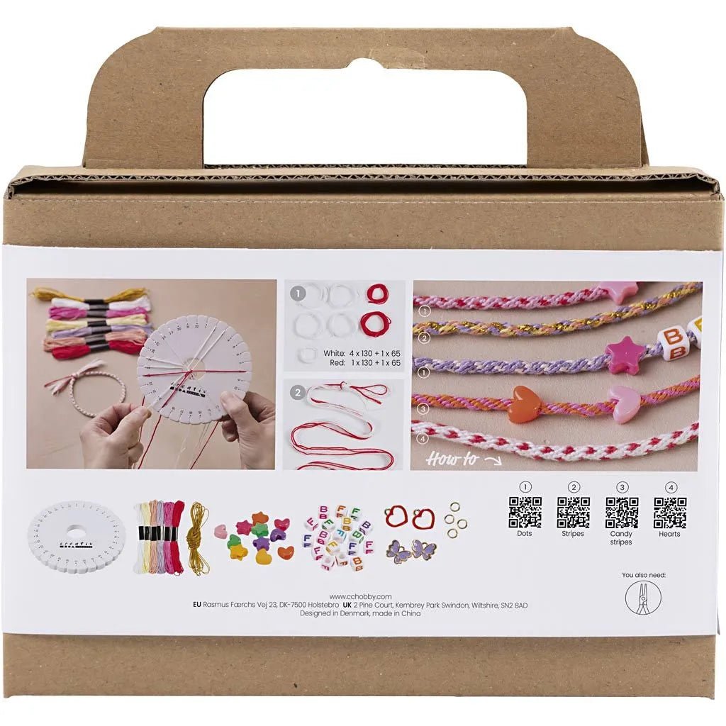 Kid's Friendship Jewellery Mini Craft Mix - All Materials & Instructions Included