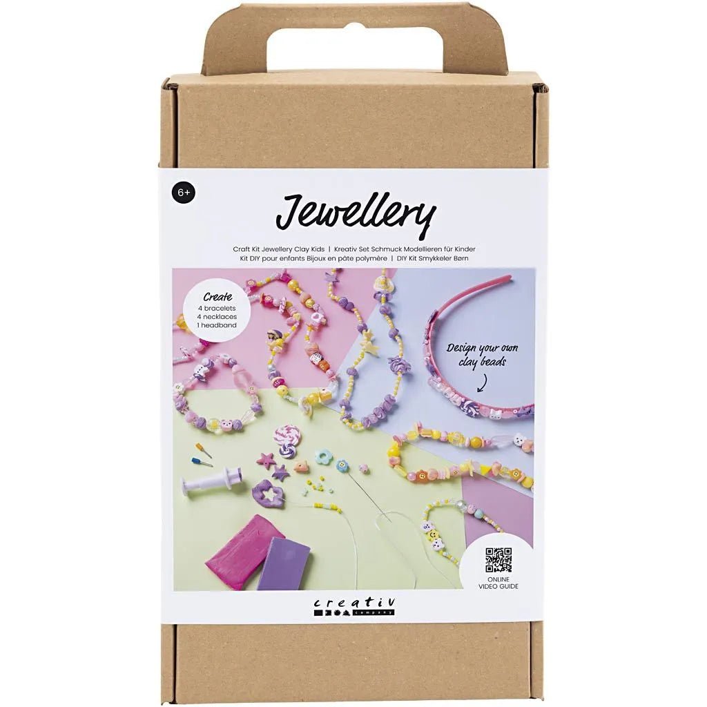 Kid's Jewellery Craft Kit Necklaces Bracelets Headband Assorted Colours - All Materials IncludedCraft supplies