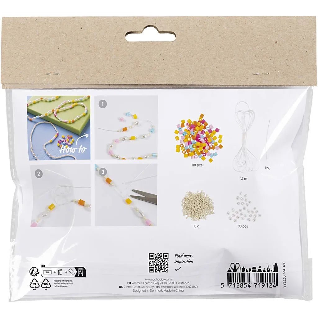 Learn to Make Jewellery -Craft Kit Necklace & Bracelet All Materials Included - Home-CraftsLearn to Make Jewellery -Craft Kit Necklace & Bracelet All Materials IncludedLearn to Make Jewellery