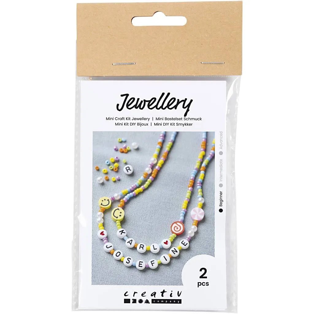 Kid's Necklaces Mini Craft Kit Jewellery - All Materials & Instructions Included