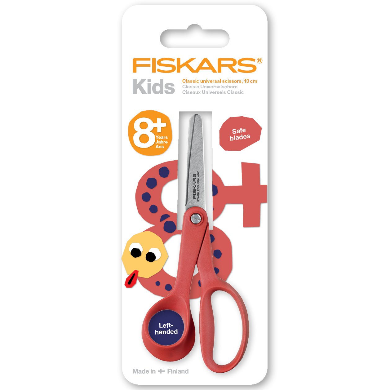 Left Hand Ergonomic Children Scissor With Edge Lades For Cutting Paper Foam Sewing Craft Accessory 13 cm - Home - Crafts
