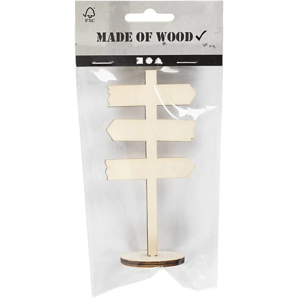 Miniature Standing Signpost Mini Decoration For Scenes