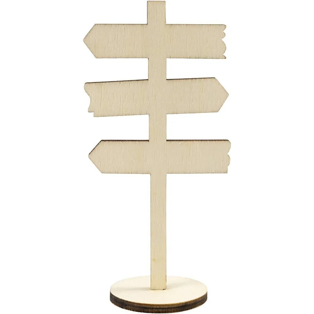 Miniature Standing Signpost Mini Decoration For Scenes