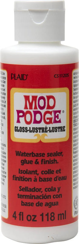 Mod Podge Super Gloss Glue Sealer Finish Quick Drying Clear - 4 fl oz