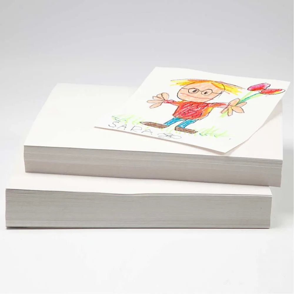 Paper Concept White Kraft Paper Painting Crayons Water Colours Dry pastel 100g