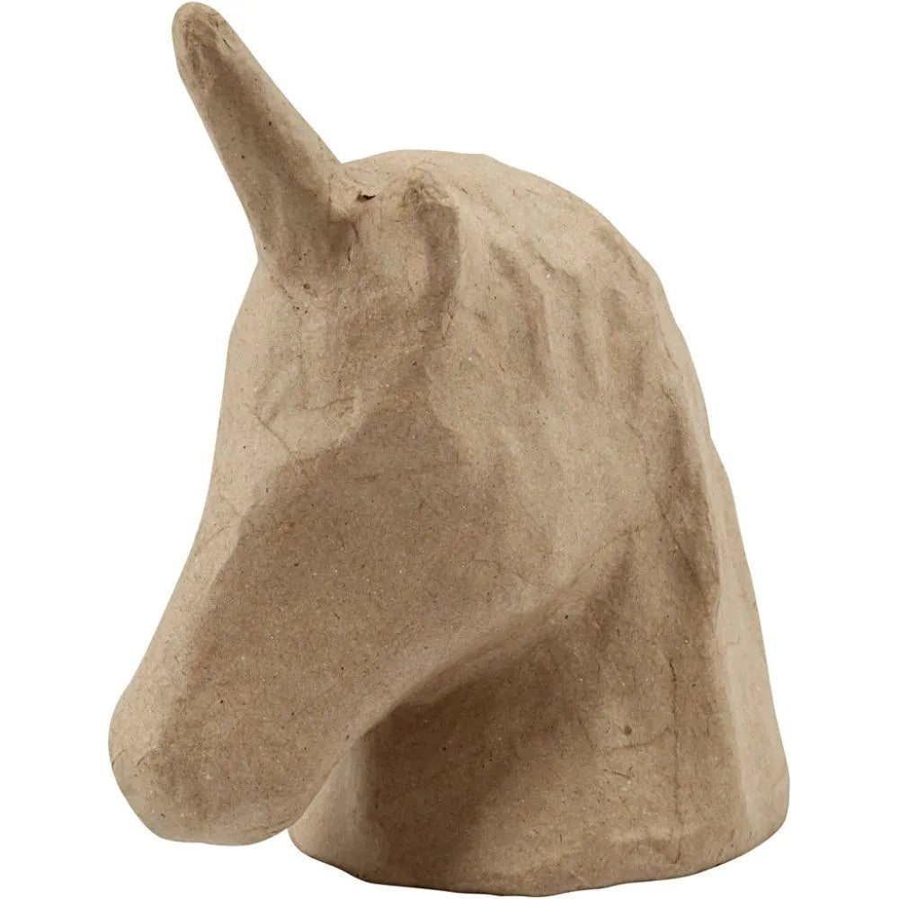 Paper Mache Hand Made Unicorn Trophy Hanging Decorations Christmas Crafts 18.5cm