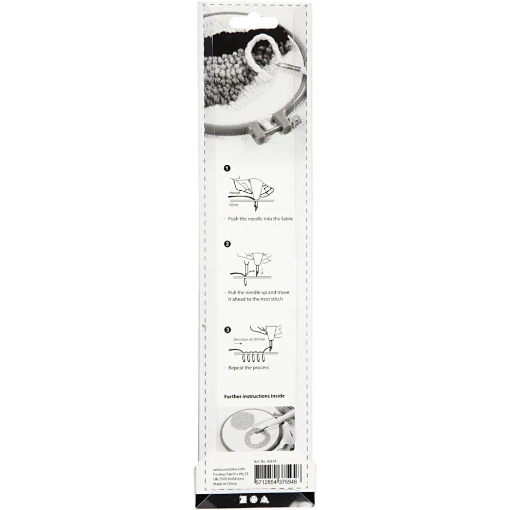 Portable Punch Needle L: 19 cm Strong Yarn Embroidery Work Sewing Ida Fabric 1Pc