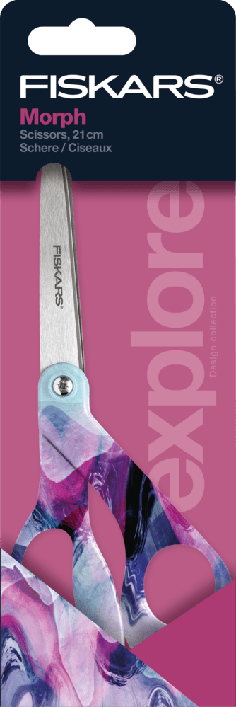 Premium Scissors Explore Universal 21cm Pattern Morph | Paper Fabric Sewing Accessory