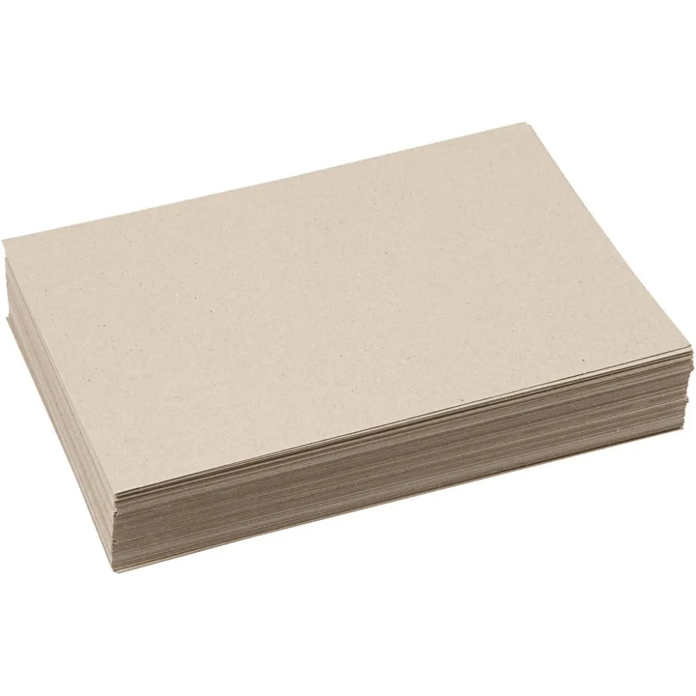 Recycled Card Cardboard A4 21x30 cm, 225 g Brown Craft Wedding Scrapbooking