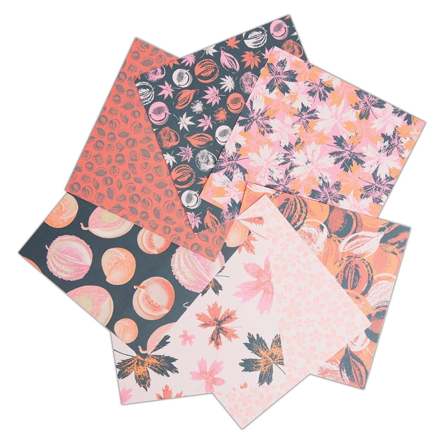 RHS Paper Pad, 180 GSM, 8 Melons Designs, 6" x 6", 32 Sheets, Premium Patterned Paper, For Cardmaking, Scrapbooking, Decoupage