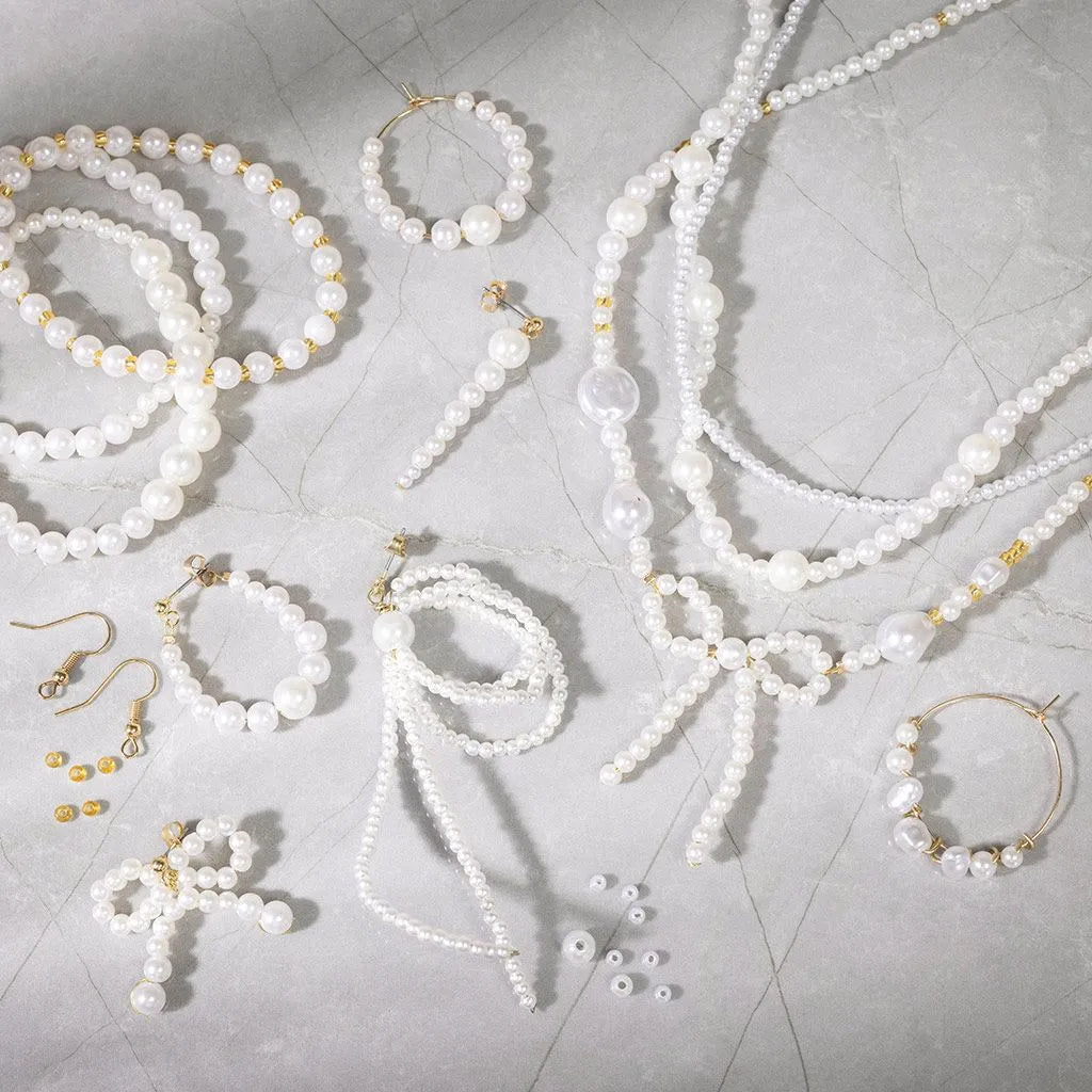 Silver-Plated Jewellery Starter Kit – Make Personalized Bracelets Necklaces Earrings